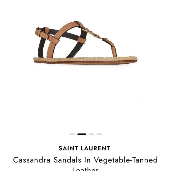 YSL woven sandals worn once, paid $1000 after taxes - Picture 1 of 3